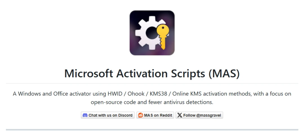 Microsoft Activation Scripts