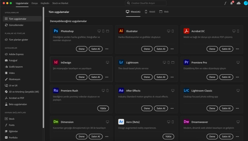 Adobe Creative Cloud Collection Full Indir