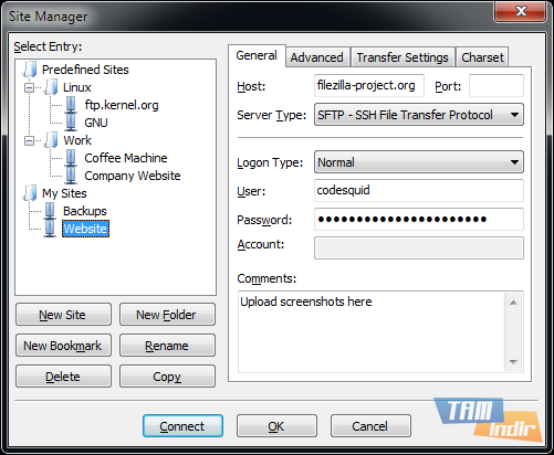 FileZilla Pro Site Manager